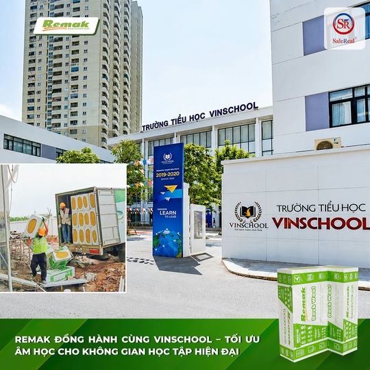 Bông Khoáng Remak Cách Âm Cách Nhiệt Cho Trường Học Vinschool Tại Vinhomes Global Gate